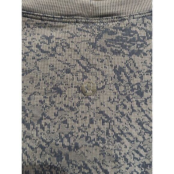 Lululemon Sz 4 Swiftly Breathe Long Sleeve - Floral Fauna Blue Linen Water Drop - Picture 5 of 6